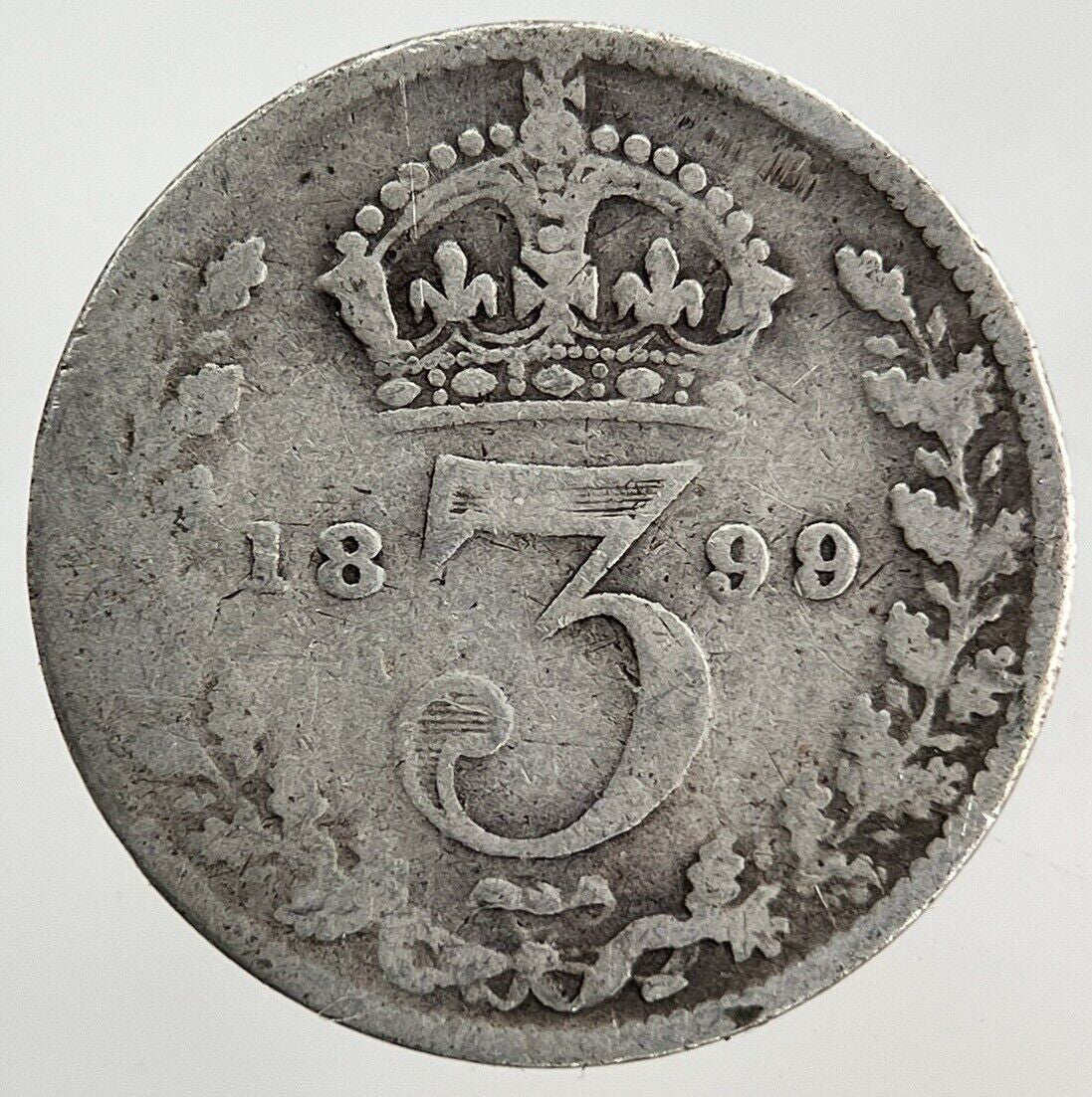 1899 Victoria Threepence Silver Coin | Collectable Grade