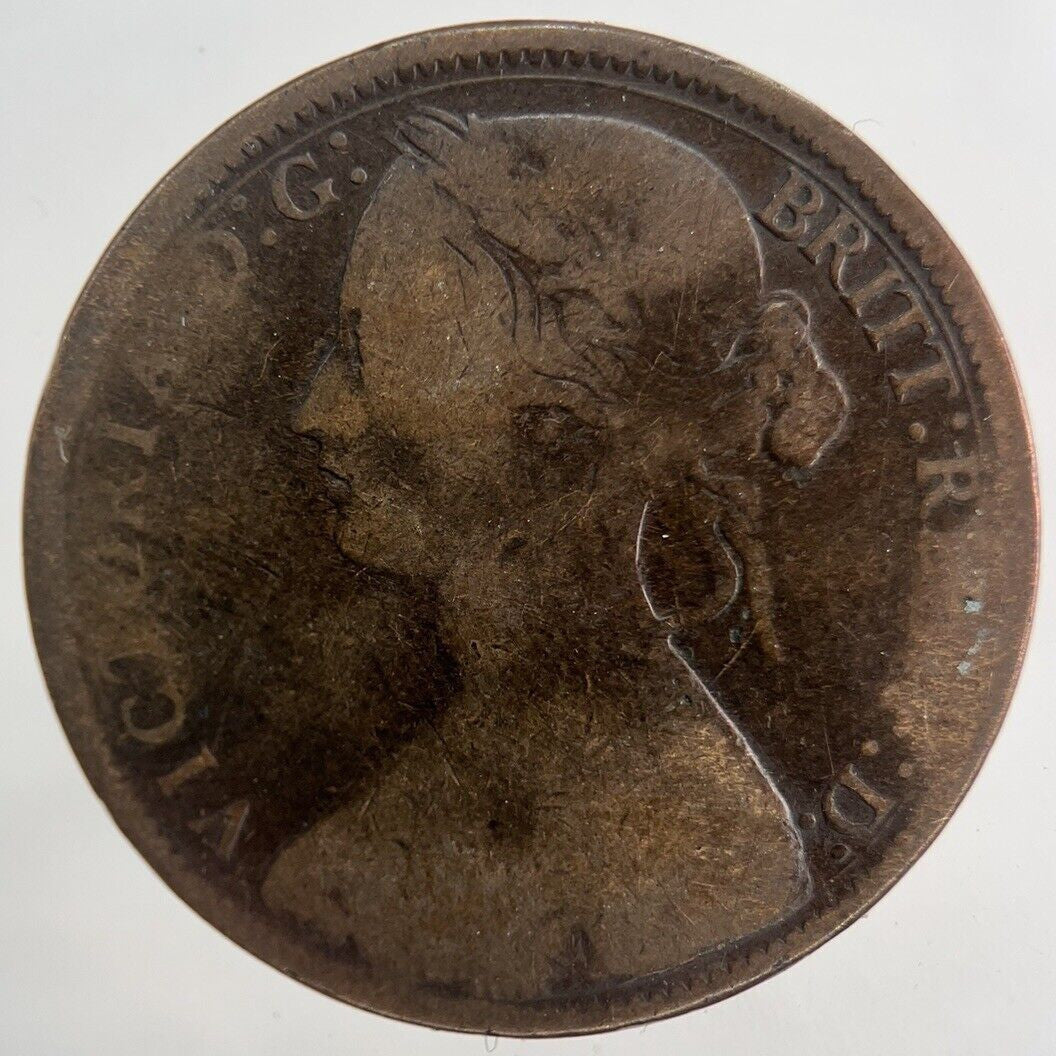 1866 Victoria One Penny Coin | Collectable Grade