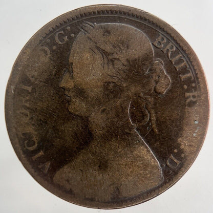 1866 Victoria One Penny Coin | Collectable Grade