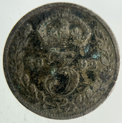 1892 Victoria Threepence Silver Coin | Collectable Grade