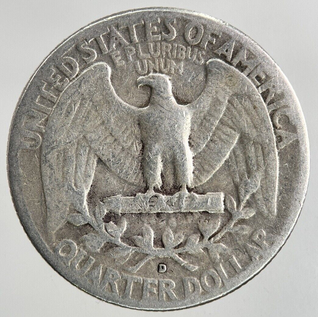 1949 - D US USA Quarter Dollar Silver Coin | Collectable Grade