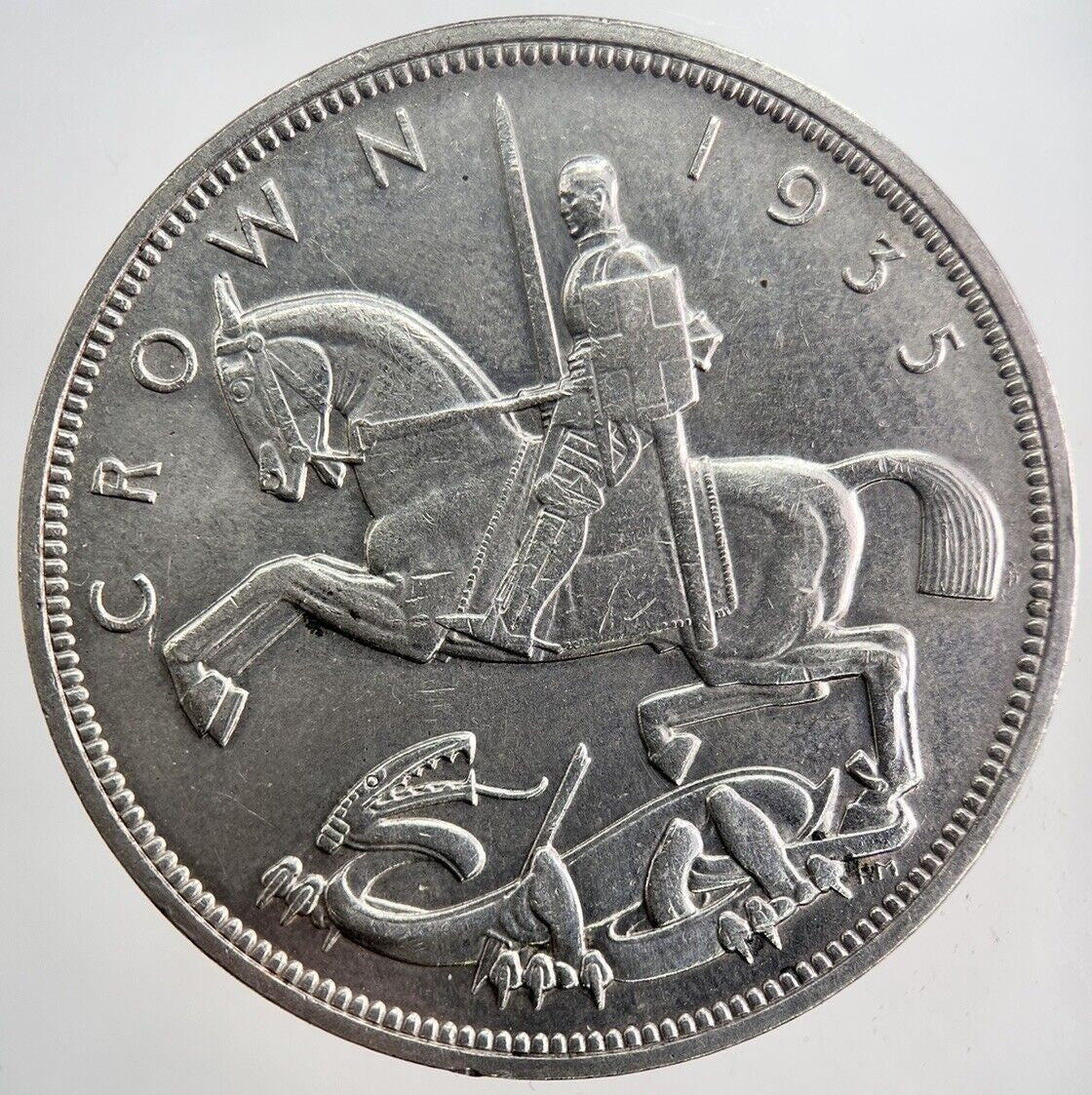 1935 George V Crown Silver Coin | Fine Collectable Grade | a2654
