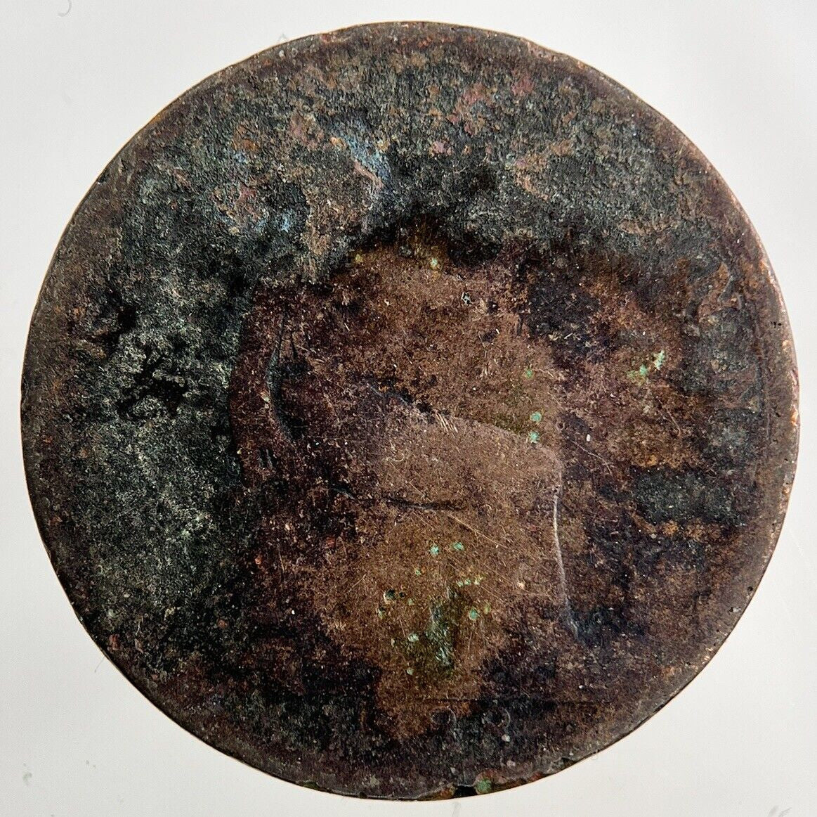 1888 Victoria Half - Penny Coin | Worn Grade