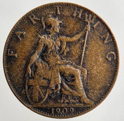1909 Edward VII Farthing Coin | Fine Collectable Grade