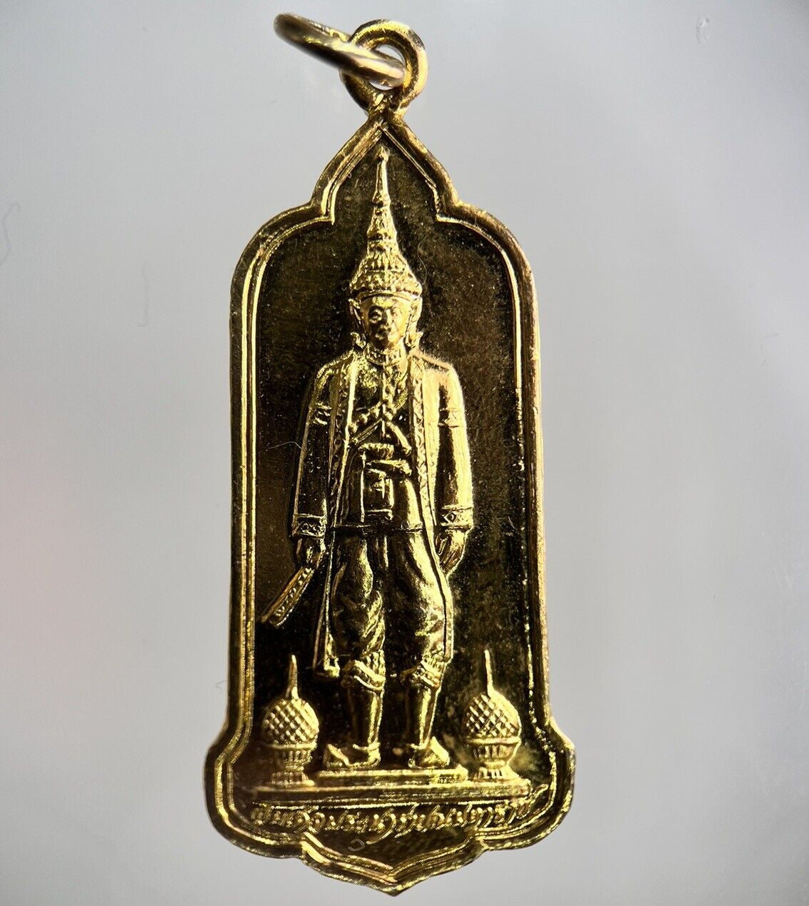 Thailand Old Thai Thao Wessuwan Necklace Charm Pendant Medal | Height 4.2cm