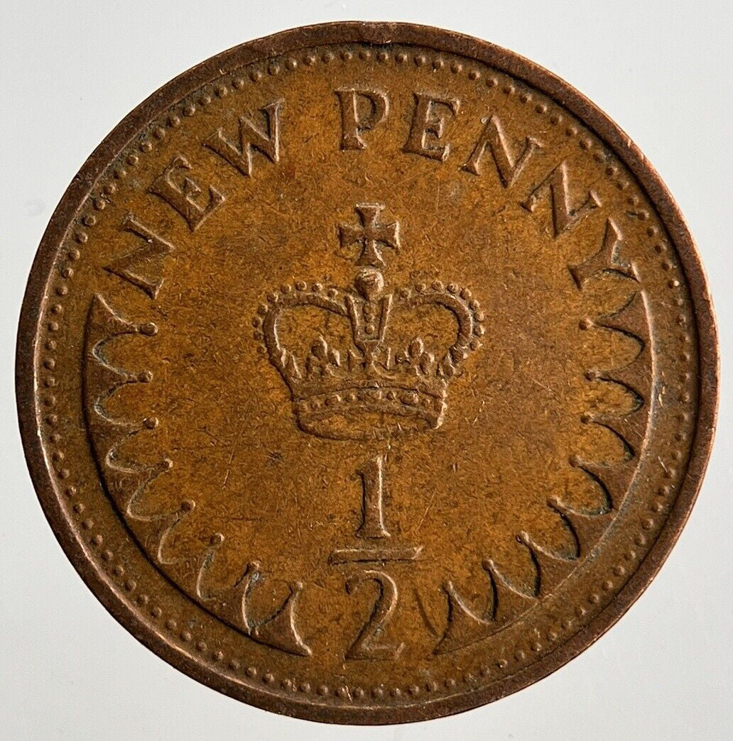 1971 Elizabeth II 2nd 1/2 Half New Penny Pence Coin | Fine Collectable Grade
