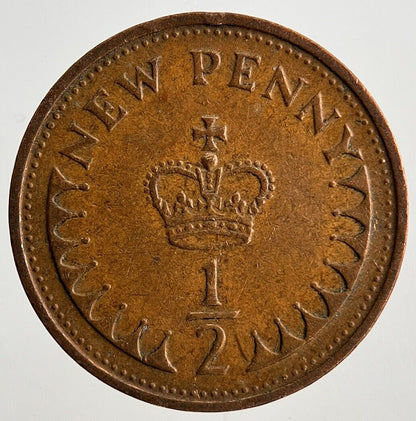 1971 Elizabeth II 2nd 1/2 Half New Penny Pence Coin | Fine Collectable Grade