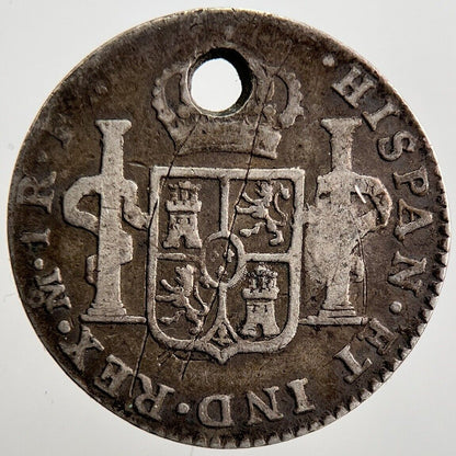 1792 Mexico Spain 1 One Real Silver Coin | Collectable Grade | a2600