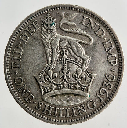1936 George V Shilling Silver Coin | Fine Collectable Grade