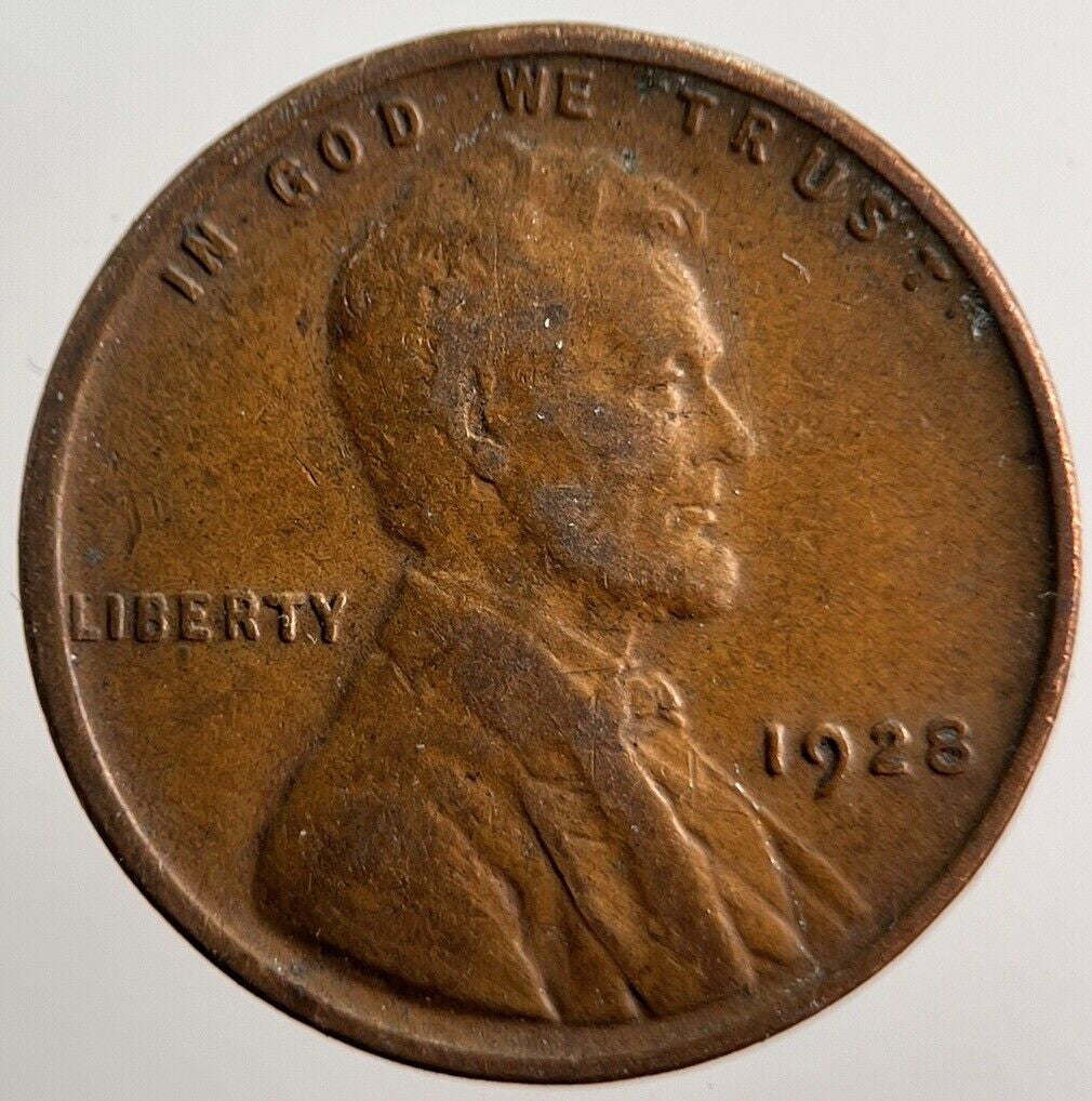 1928 Lincoln US USA One Cent Coin | Fine Collectable Grade | a3238
