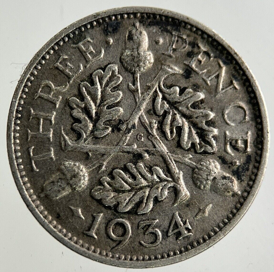 1934 George V Threepence Silver Coin | Fine Collectable Grade