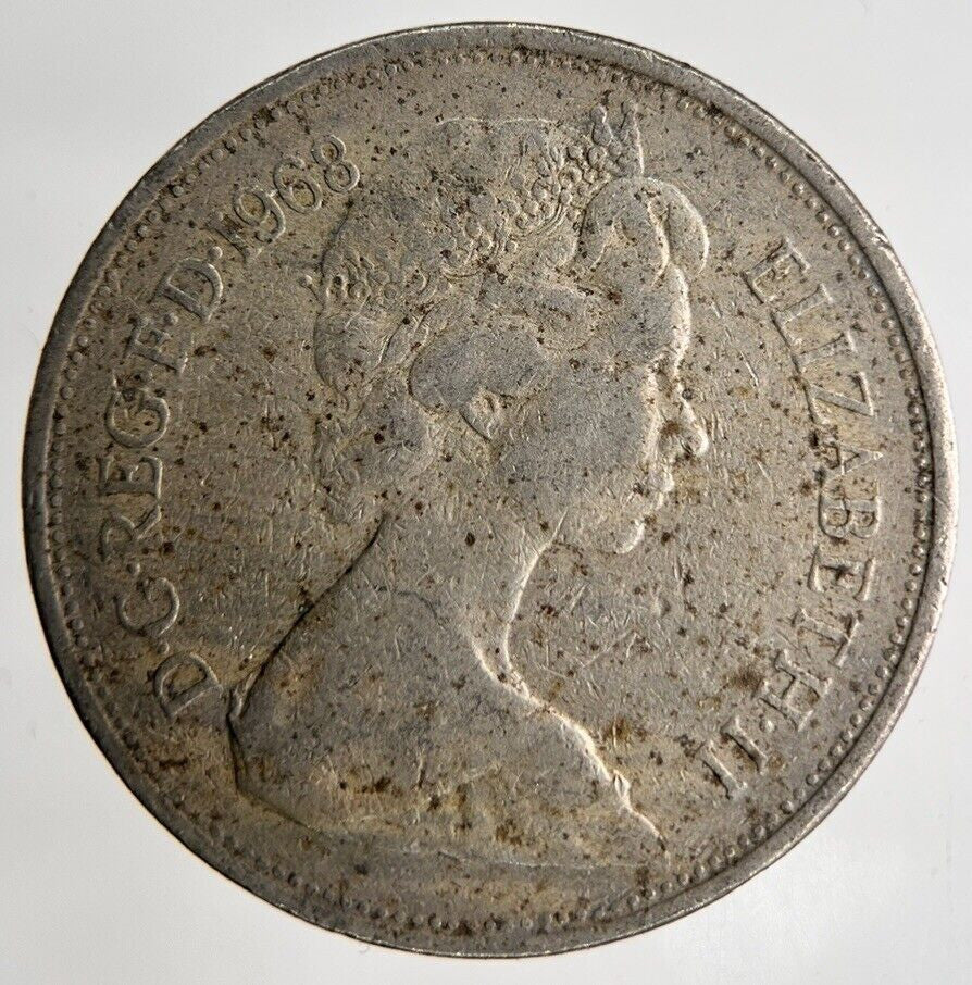1968 Elizabeth II 10p 10 Ten Pence Coin | Fine Collectable Grade