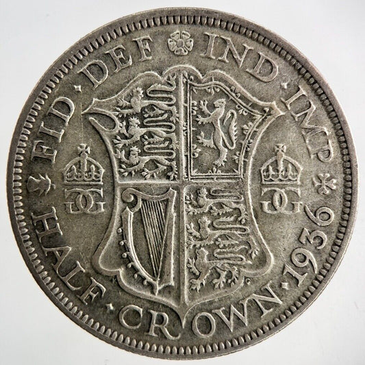1936 George V Half-Crown Silver Coin | Fine Collectable Grade