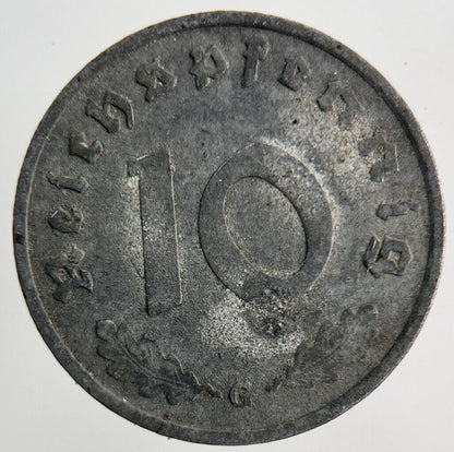 1940 Germany Nazi 10 Pfennig Coin | Fine Collectable Grade