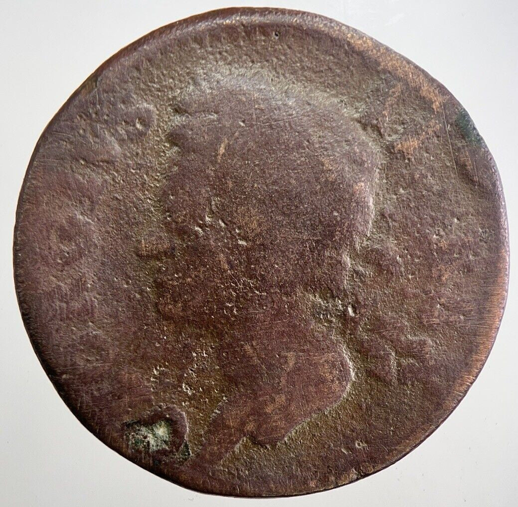 1753 George II Irish Hibernia Half - Penny Coin | Collectable Grade | a7998