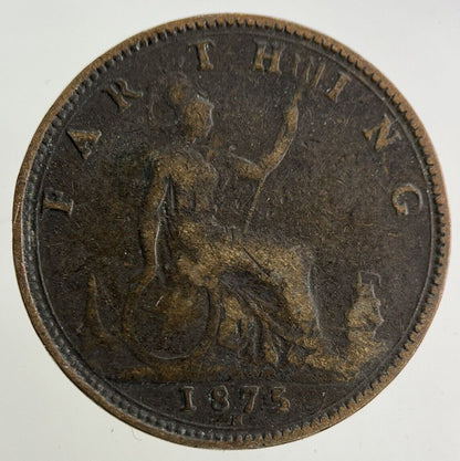 1875 - H Victoria Farthing Coin | Fine Collectable Grade