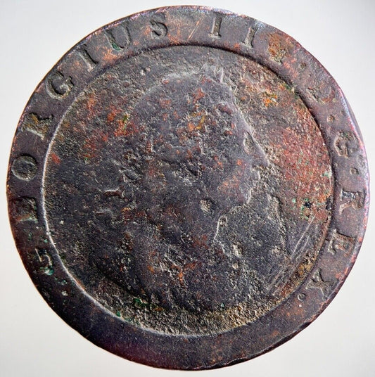 1797 George III 3rd Cartwheel One Penny Coin | Collectable Grade | a2480