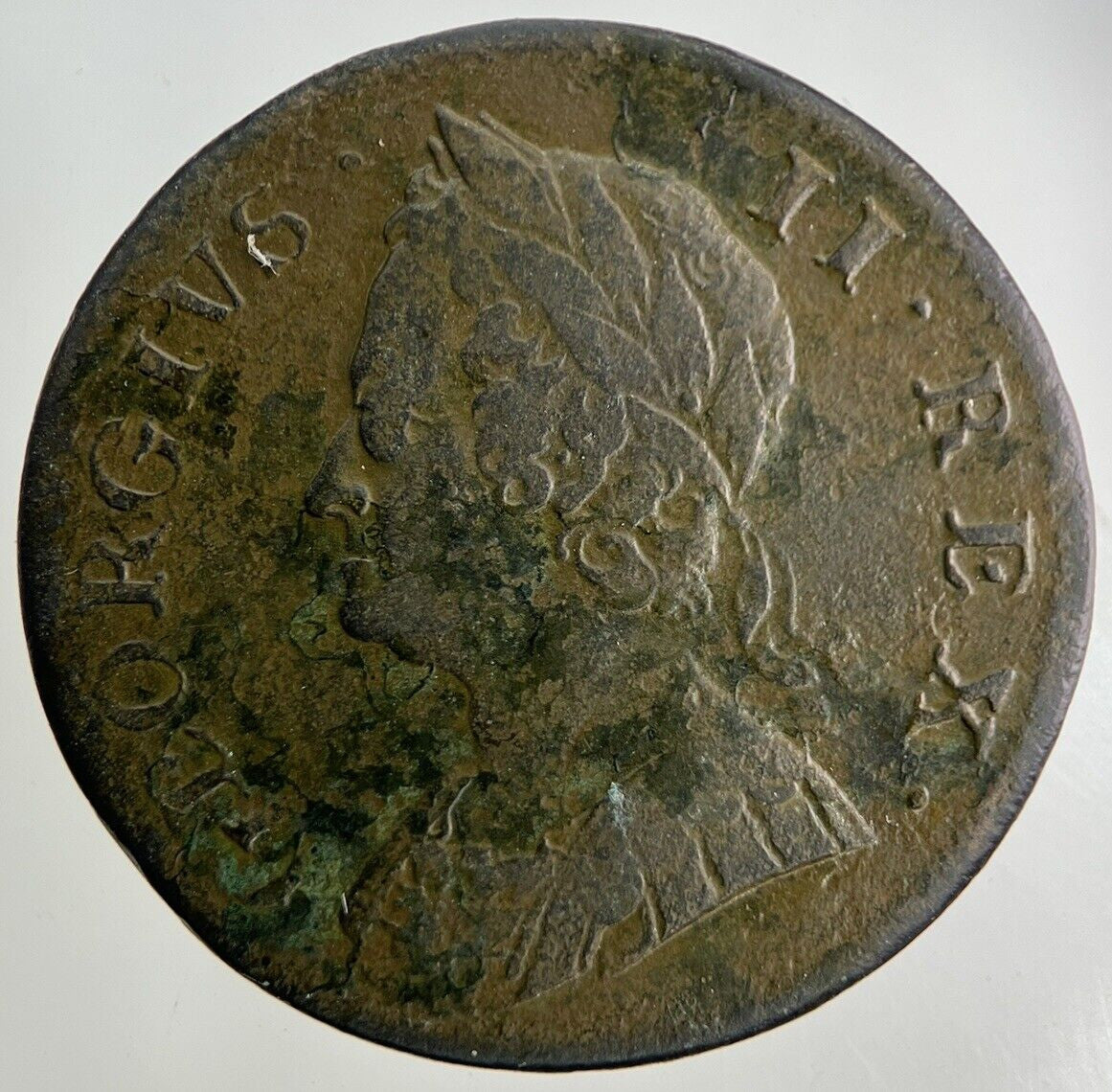1751 George II 2nd Half - Penny Coin | Fine Collectable Grade