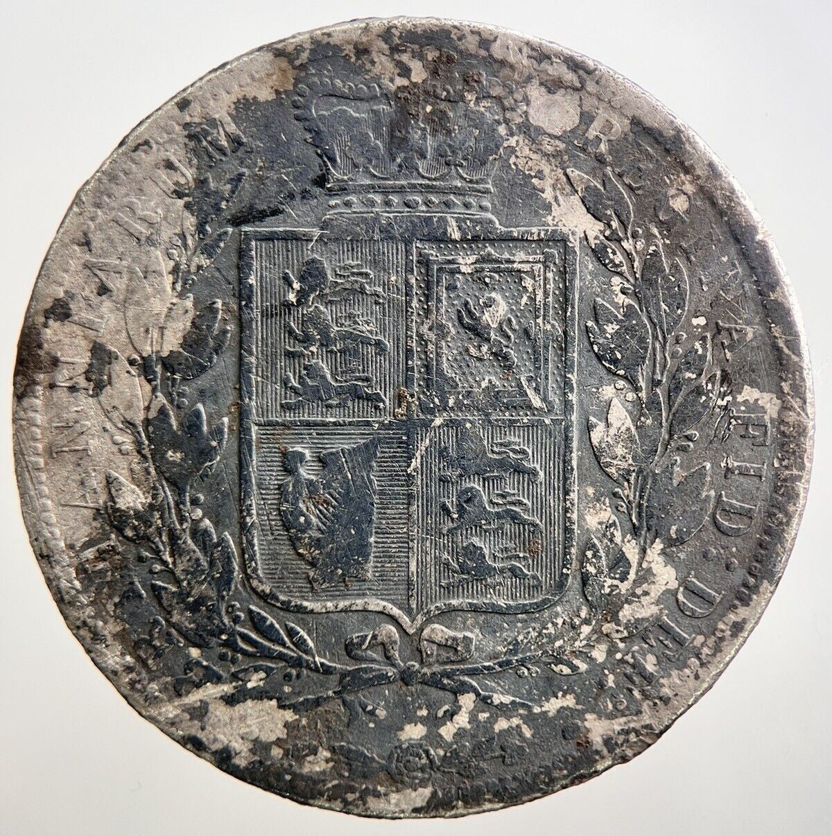 1885 Victoria Half-Crown Silver Coin | Fair Grade | a2705