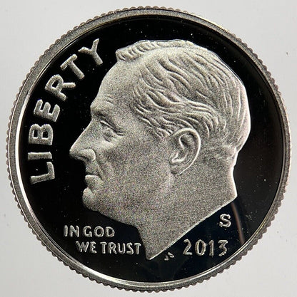 2013 - S US USA Proof Roosevelt Dime Coin | Very High Grade | a5790