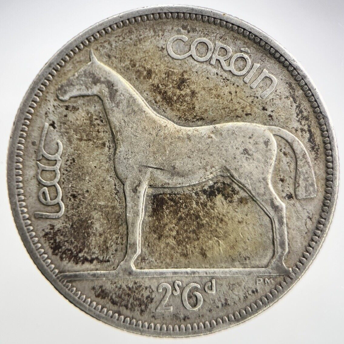 1930 Irish Horse Half - Crown Silver Coin | Collectable Grade | a1495