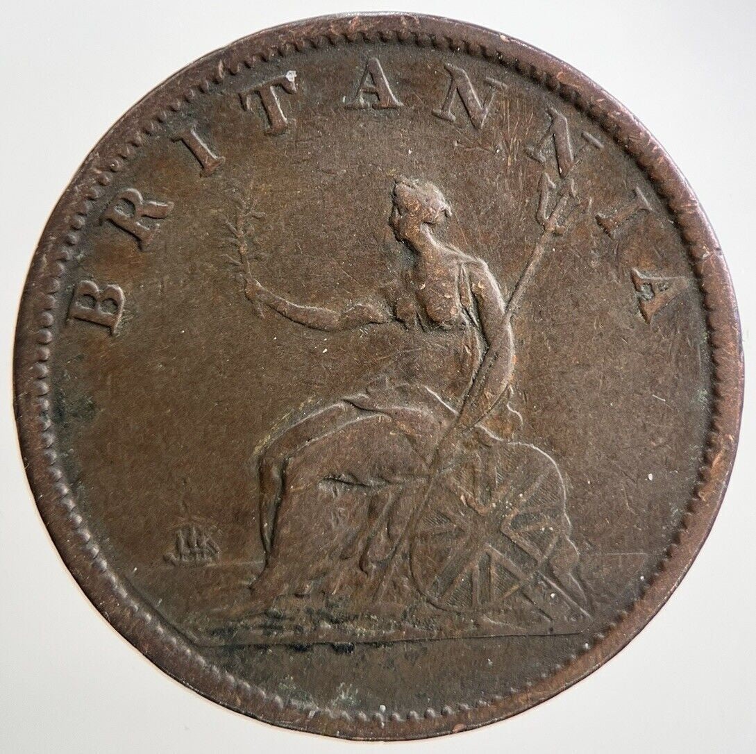 1807 George 3rd III Half-Penny Coin | Fine Collectable Grade | a2156