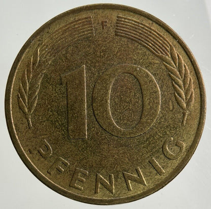 1977 Germany 10 Pfennig Coin | Fine Collectable Grade