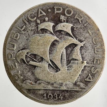 1934 Portugal 5 Escudos Silver Coin | Collectable Grade