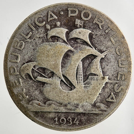 1934 Portugal 5 Escudos Silver Coin | Collectable Grade