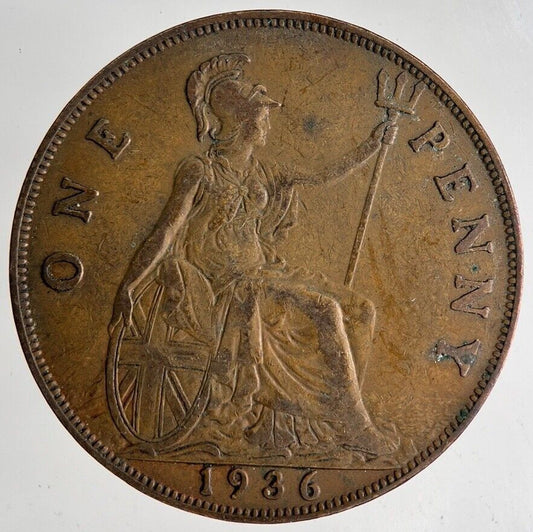1936 George V One Penny Coin | Fine Collectable Grade
