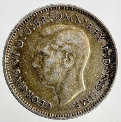 1942 Australia Sixpence Silver Coin | Fine Collectable Grade