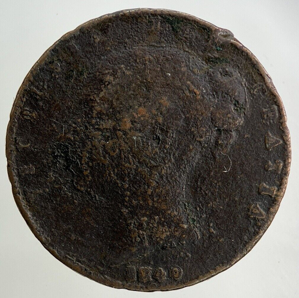 1840 Victoria Farthing Coin | Fair Grade