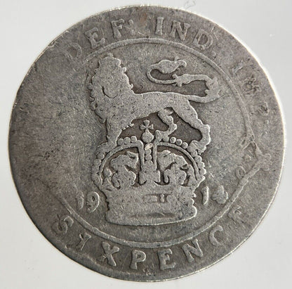 1914 George V Sixpence Silver Coin | Collectable Grade