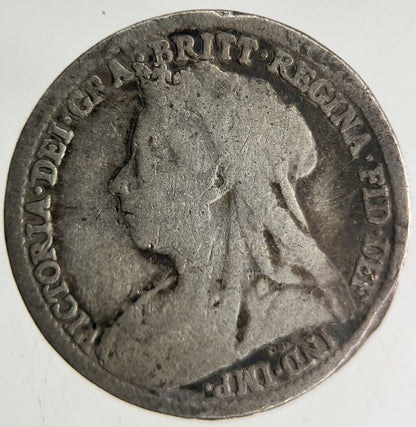 1896 Victoria Threepence Silver Coin | Collectable Grade