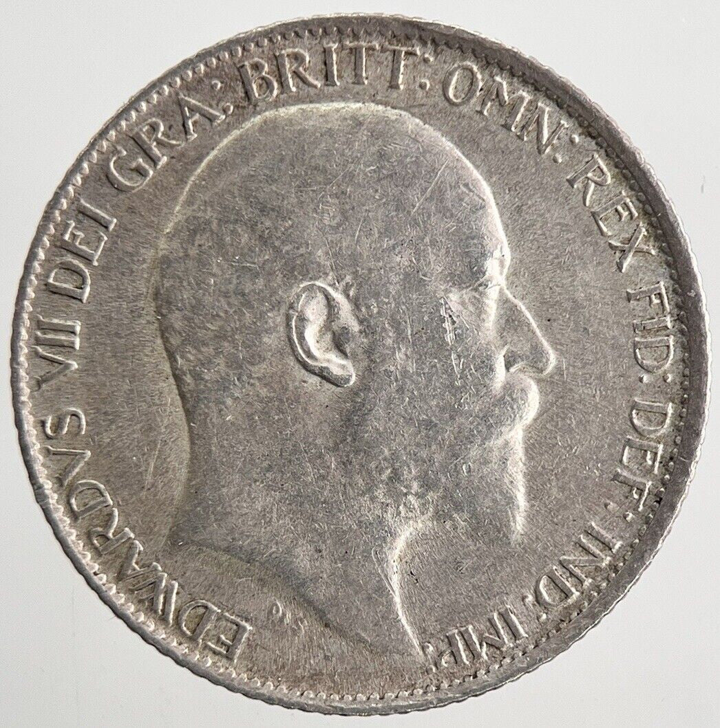 1910 Edward VII Sixpence Silver Coin | Very High Grade | a9550