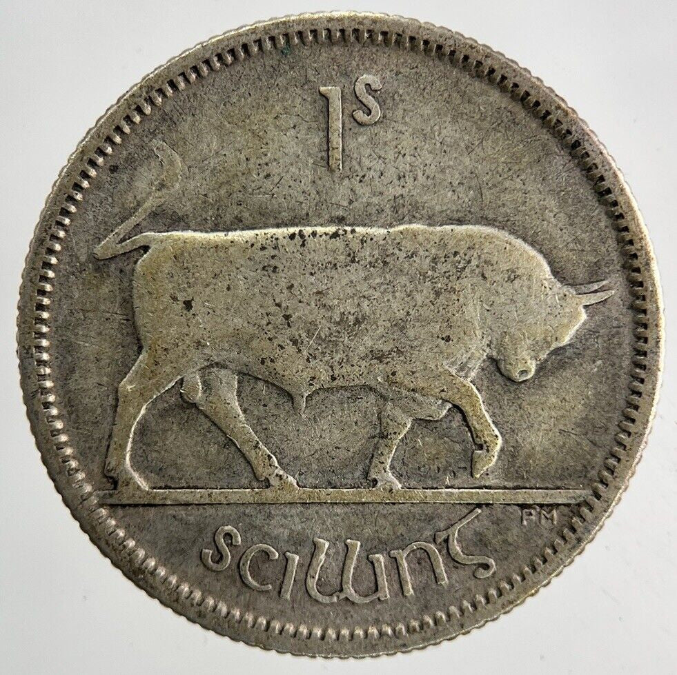 1928 Irish Shilling Silver Coin | Collectable Grade