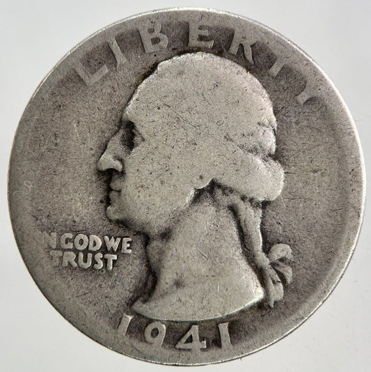 1941 - S US USA Quarter Dollar Silver Coin | Collectable Grade