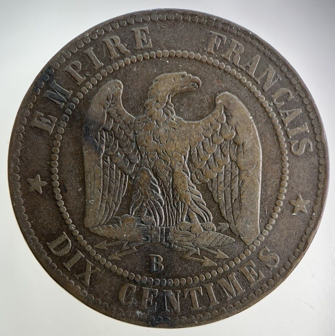 1855 France 10 Dix Centimes Coin | Collectable Grade