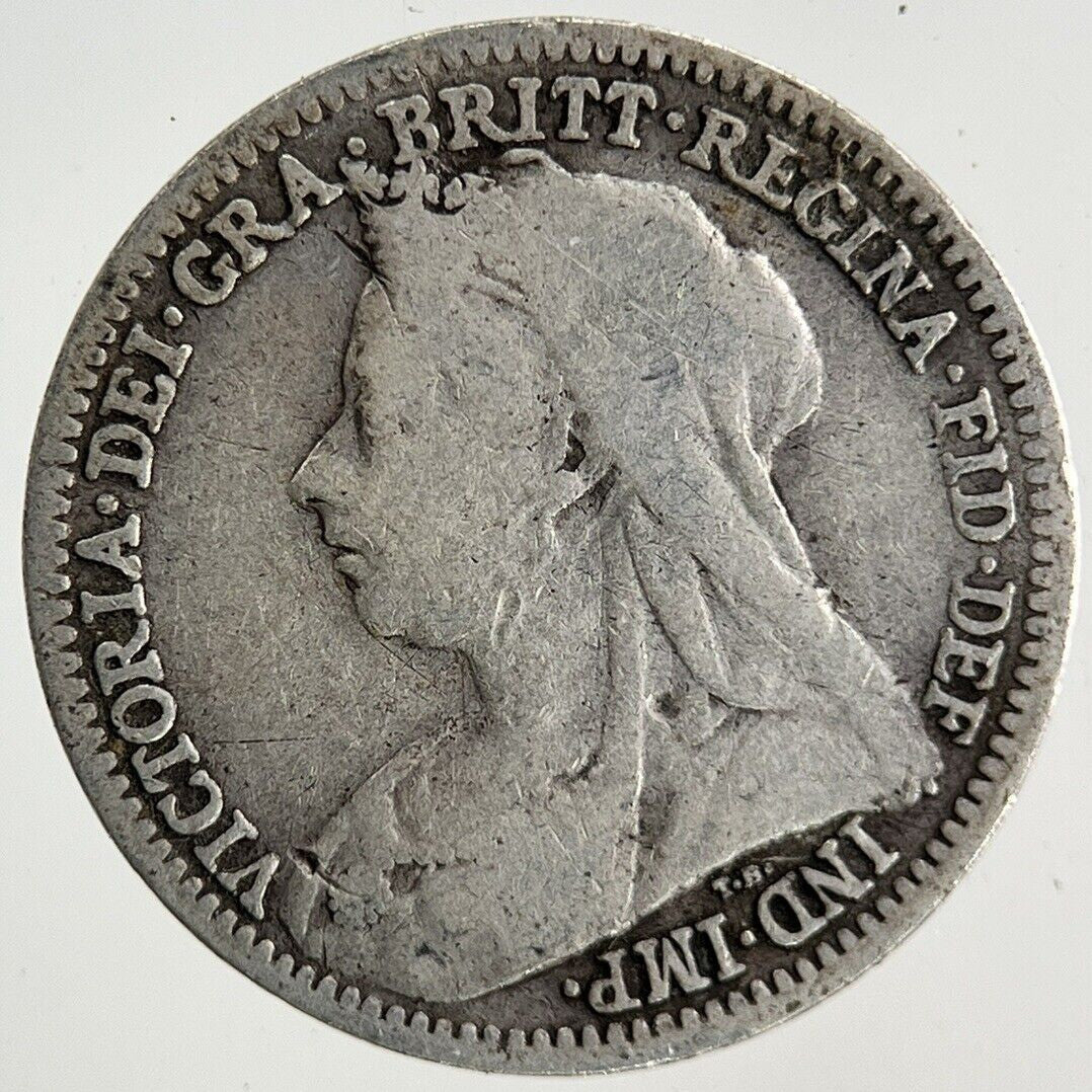 1901 Victoria Threepence Silver Coin | Fine Collectable Grade