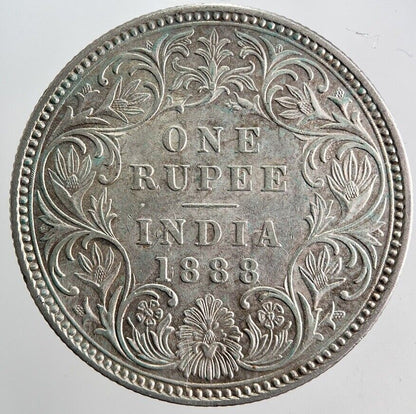 1888 India 1 One Rupee Silver Coin | Very High Grade