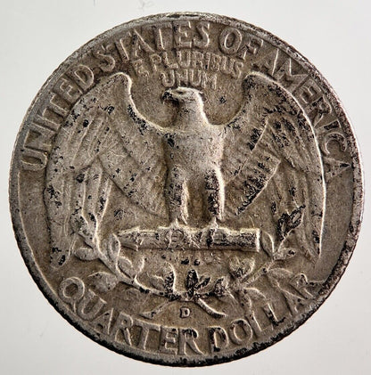 1960 - D US USA Quarter Dollar Silver Coin | Fine Collectable Grade
