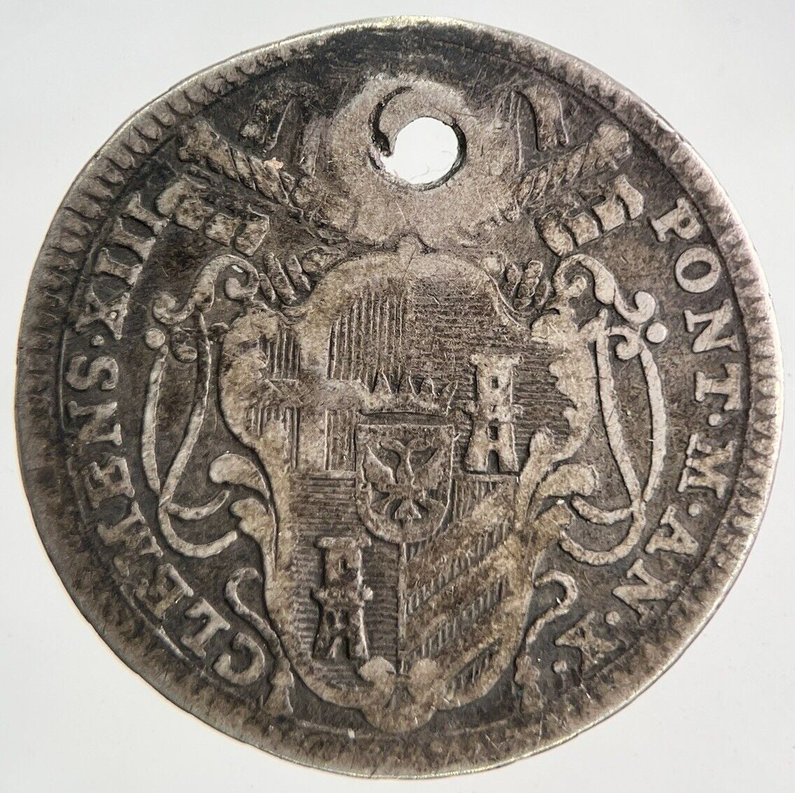 1767 Double Giulio - Clement XIII Papal States Silver Coin | Collectable Grade