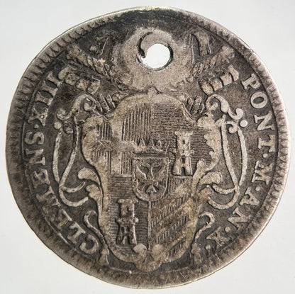 1767 Double Giulio - Clement XIII Papal States Silver Coin | Collectable Grade