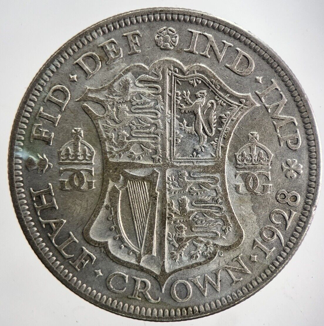 1928 George V Half - Crown Silver Coin | Collectable Grade
