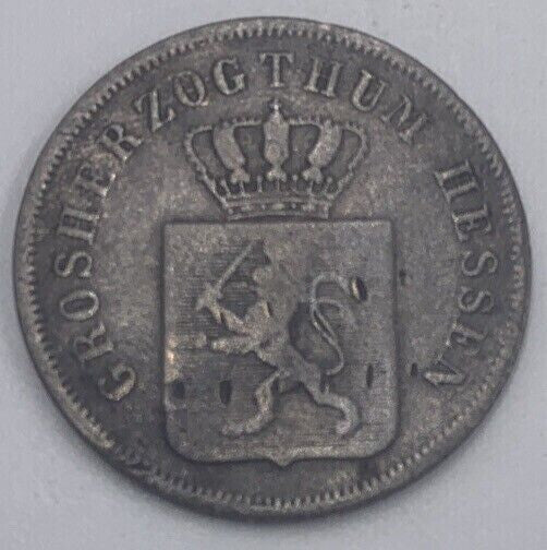 1843 6 Kreuzer | Bavaria Coin | Fair Grade | a461