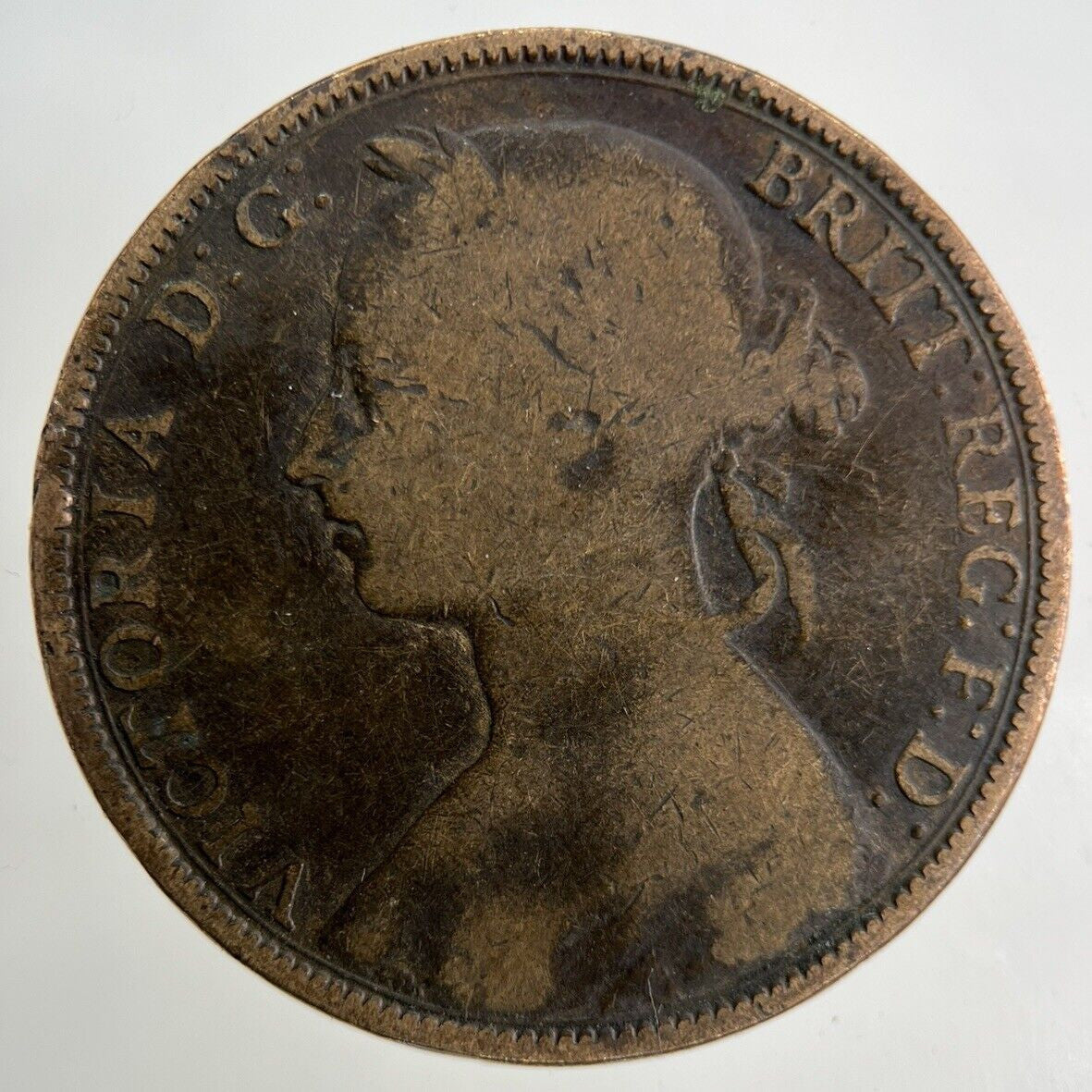 1892 Victoria One Penny Coin | Collectable Grade