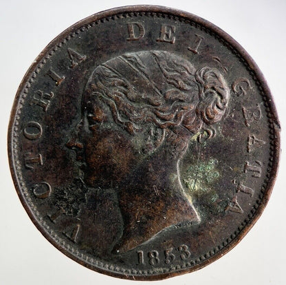 1853 Victoria Half - Penny Coin | Very High Grade