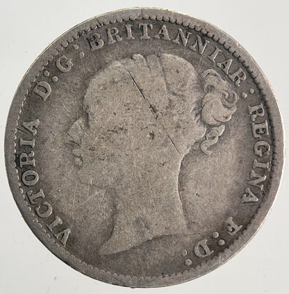 1881 Victoria Threepence Silver Coin | Fine Collectable Grade | a9951
