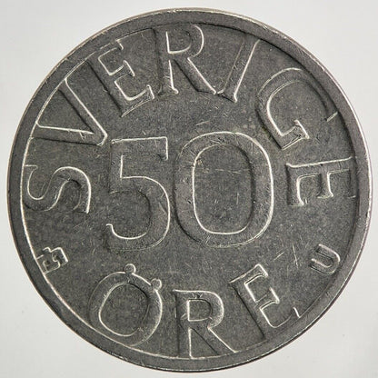 1978 Sweden 50 Ore Coin | Very High Grade
