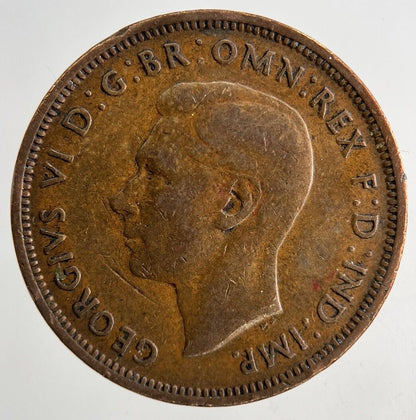 1944 George VI Half-Penny Coin | Collectable Grade
